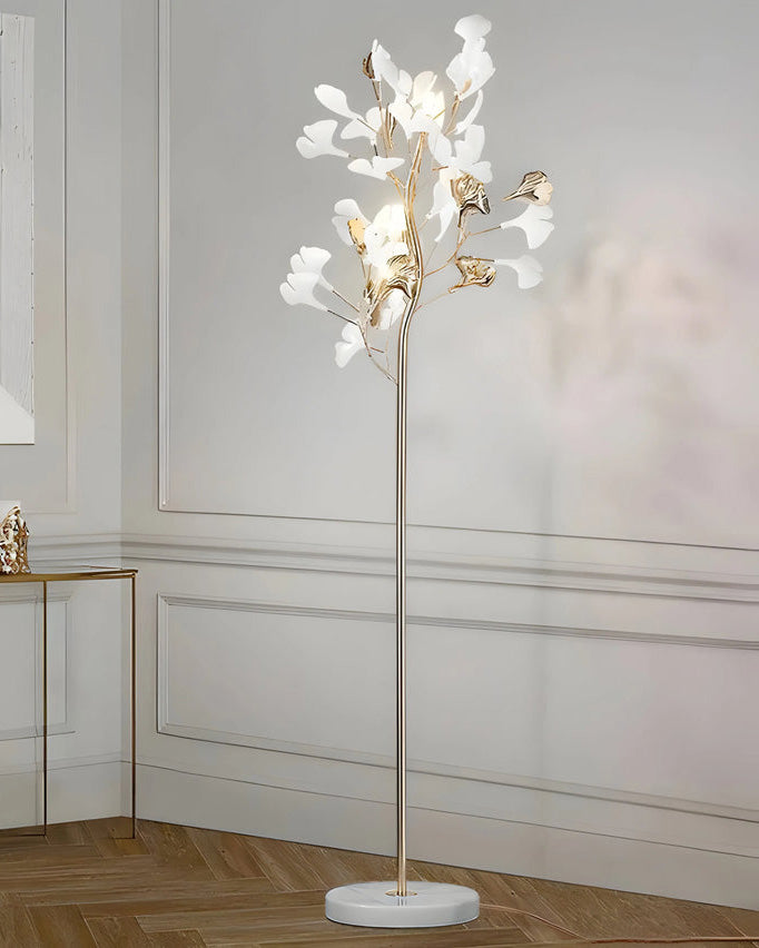 Lampadaire Arbre Ginkgo en Céramique