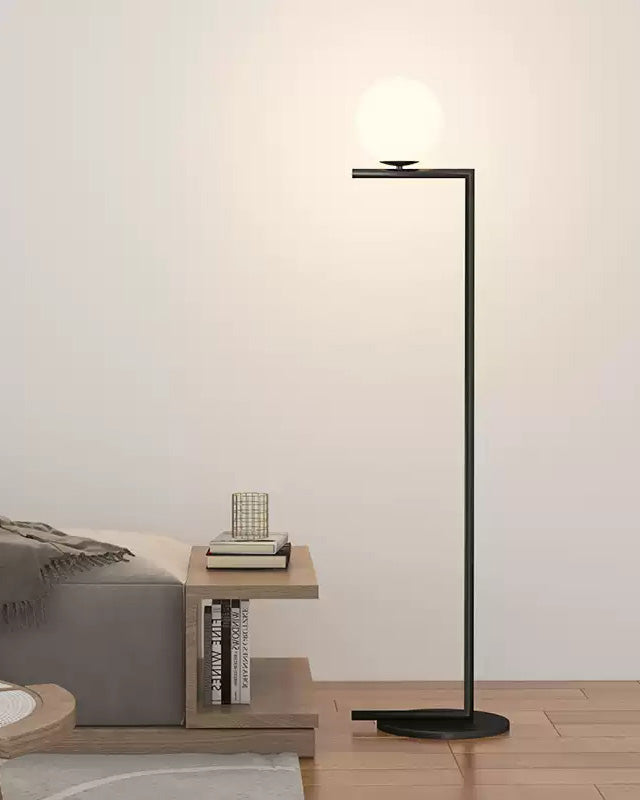 Lampadaire Globe en Verre