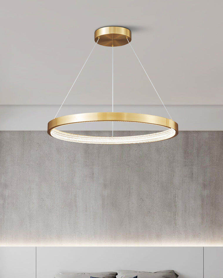 Orion Circular Brass Chandelier