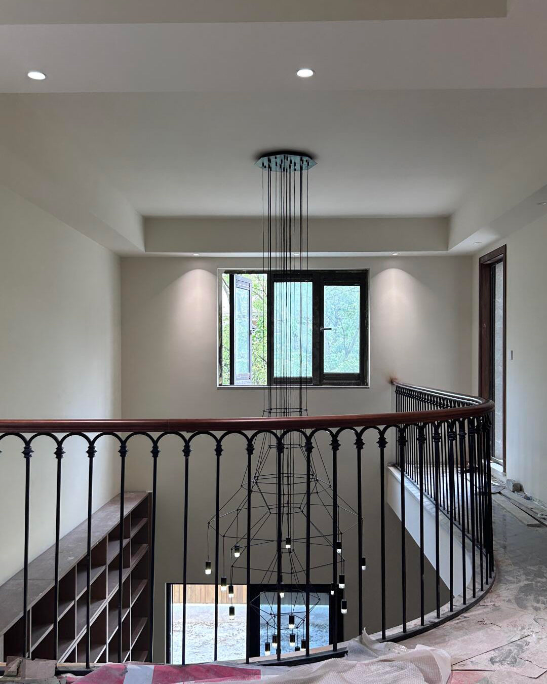 Sculptural Wire Chandelier
