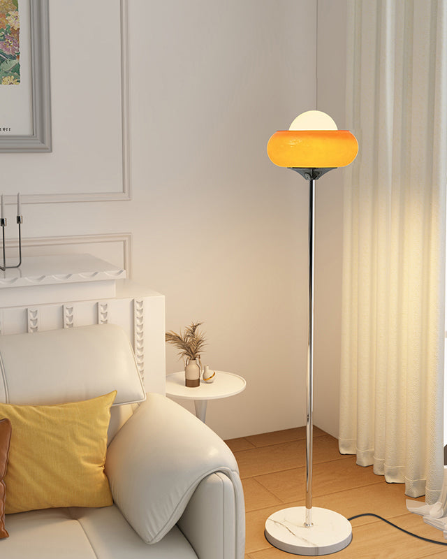 Orange Torchiere Floor Lamp