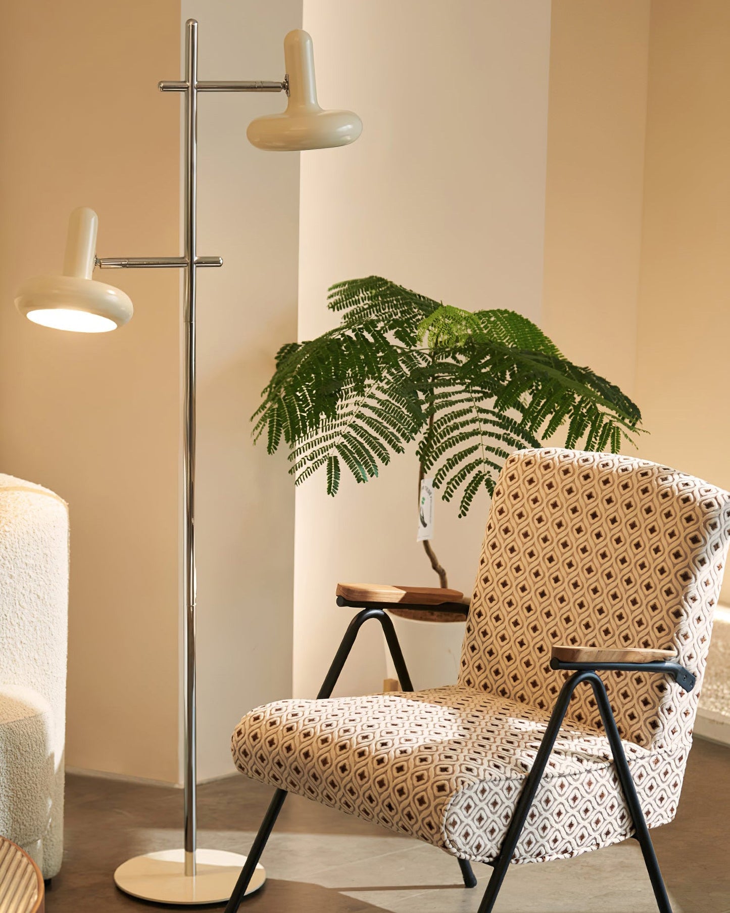 Lampadaire Double Orientable Style Bauhaus