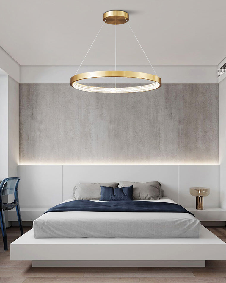 Orion Circular Brass Chandelier