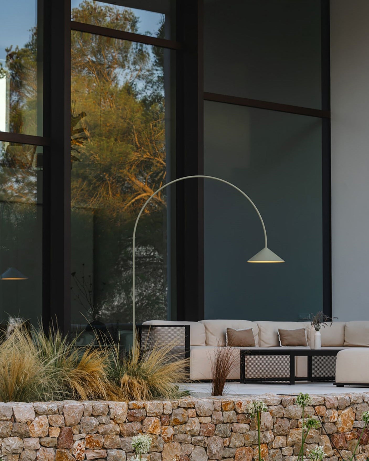 Arc Floor Lamp with Cone Shade