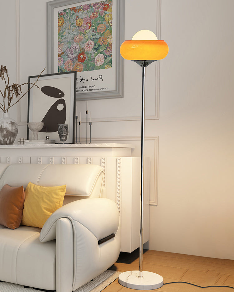 Orange Torchiere Floor Lamp