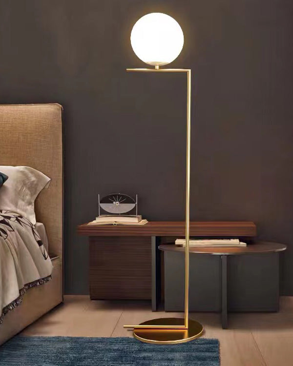 Lampadaire Globe en Verre