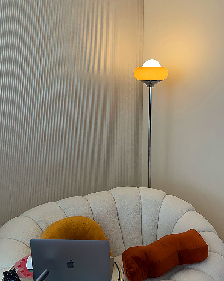 Orange Torchiere Floor Lamp