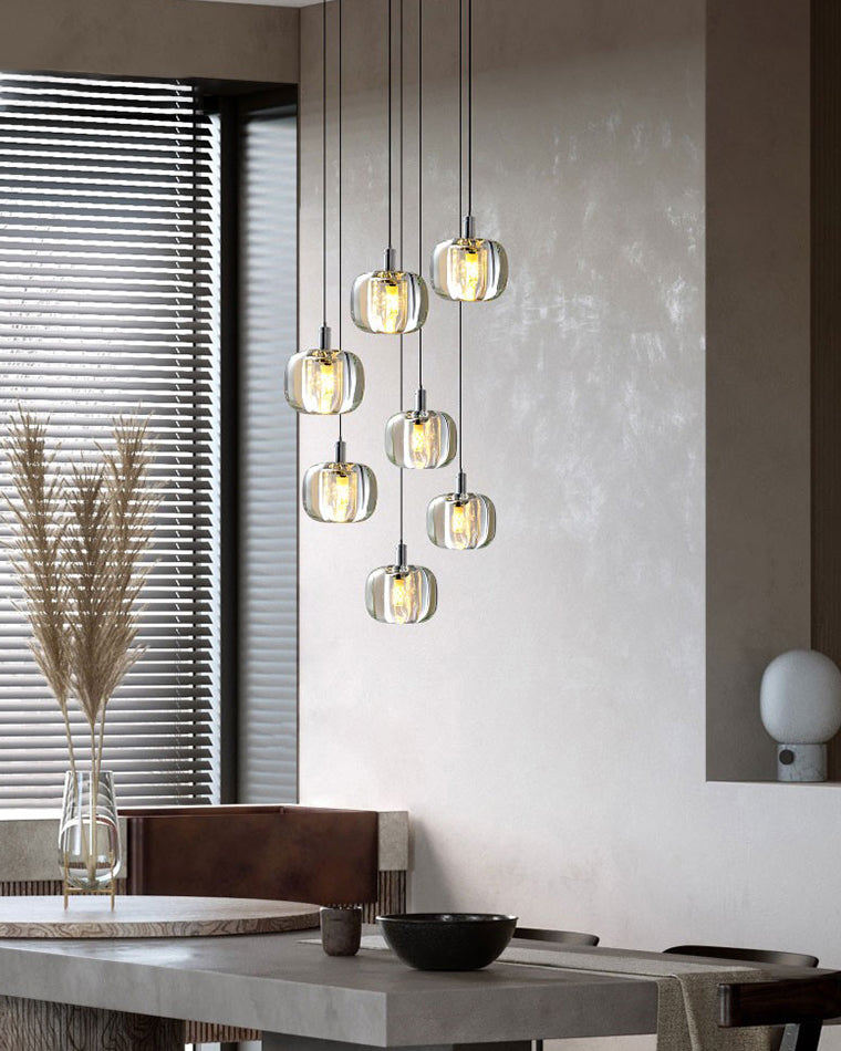 Lustre Suspendu - Verre Élégance