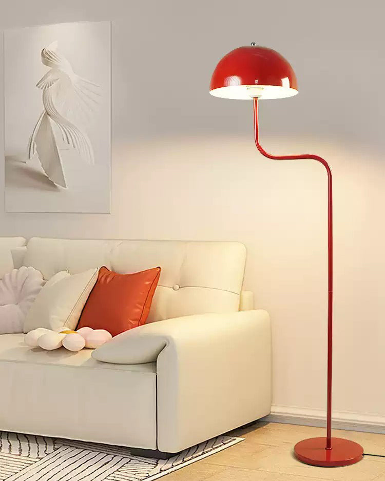 Telescopic Floor Lamp with Glass Dome