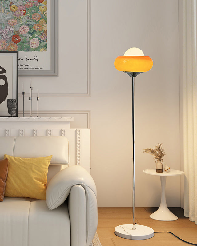 Orange Torchiere Floor Lamp