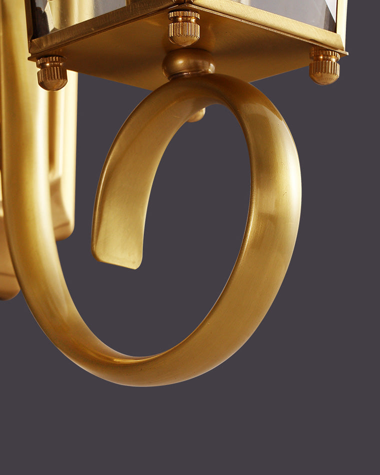 Solaria Outdoor Wall Light – Gold and Elegant