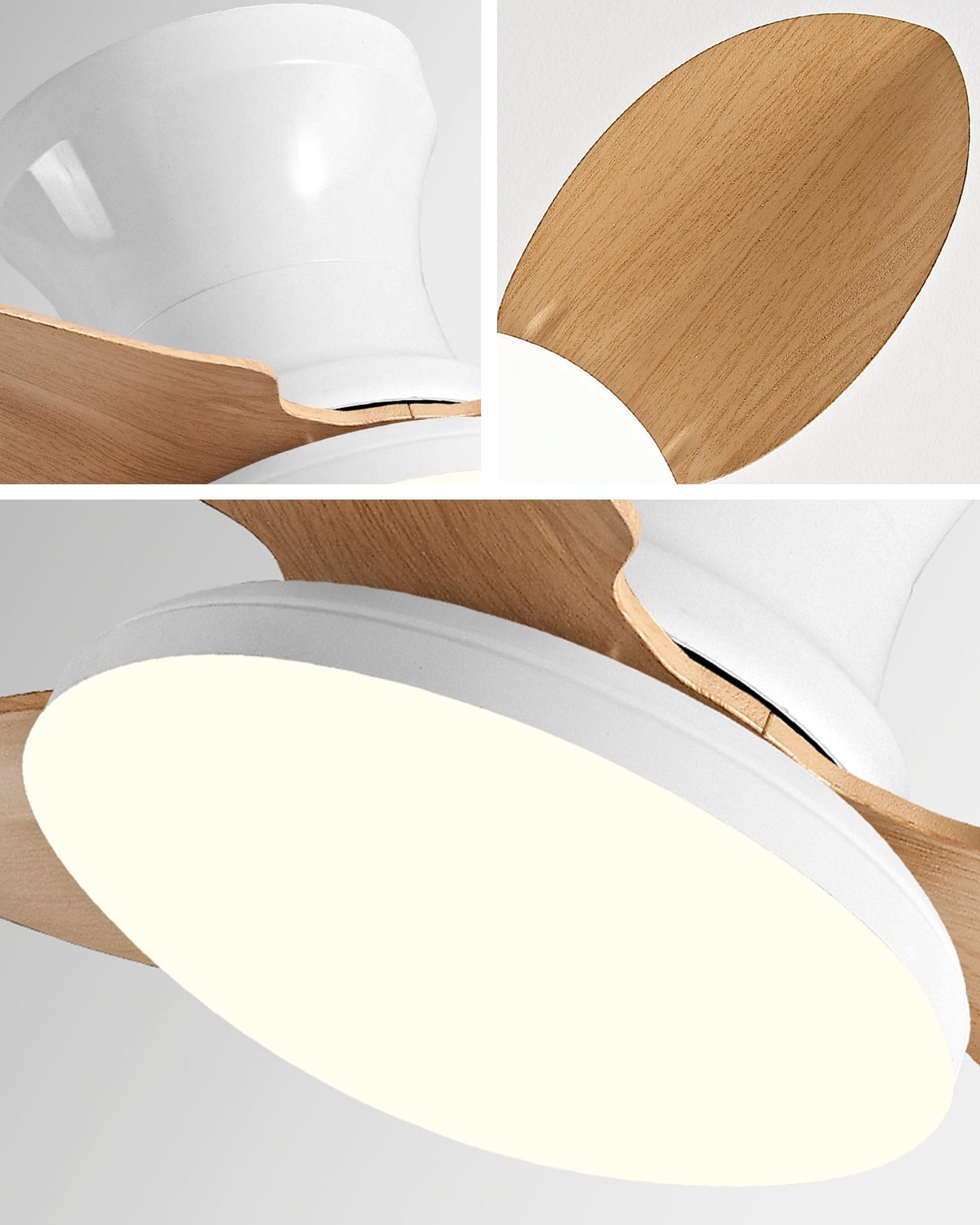 Mini Ventilateur de Plafond Design à Profil Bas