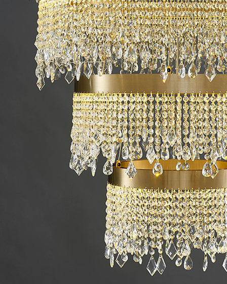 Cascading Crystal Chandelier