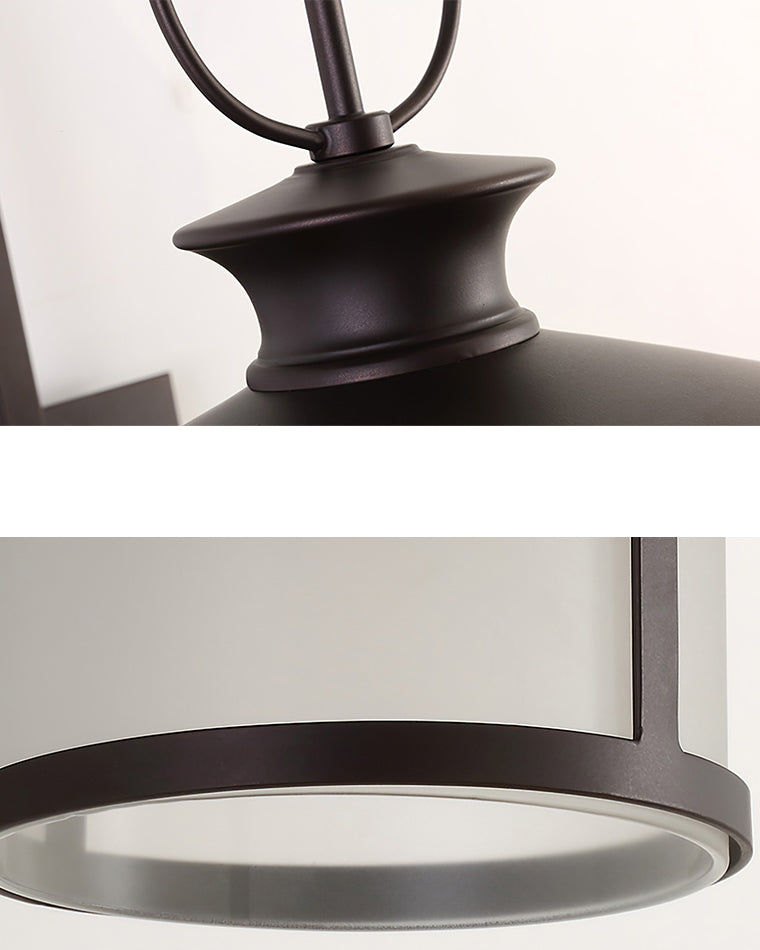 Coastal Outdoor Wall Sconce – Black Elegance and Seaside Style