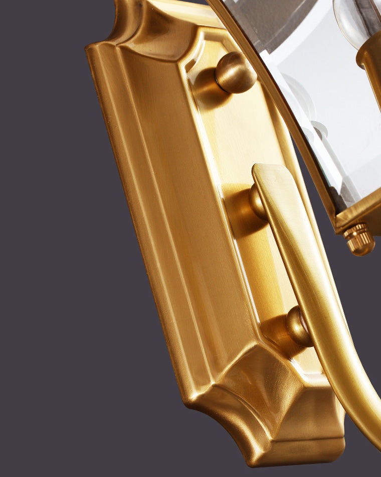 Solaria Outdoor Wall Light – Gold and Elegant