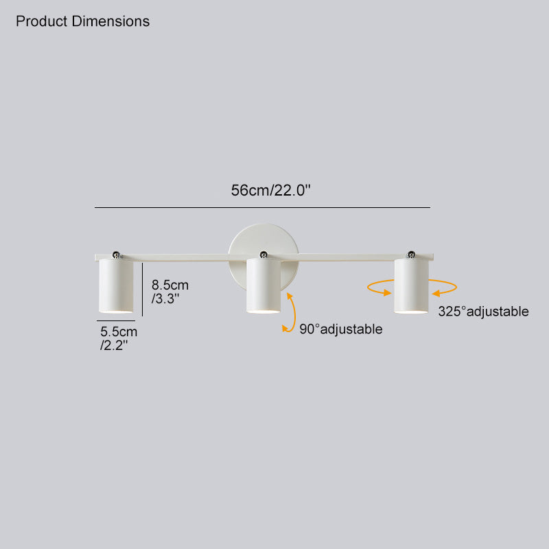 3-Light Bathroom Mirror Wall Light