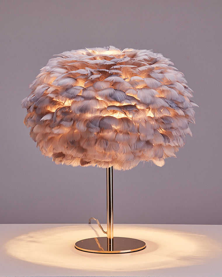 Table Lamp - Globe Feather