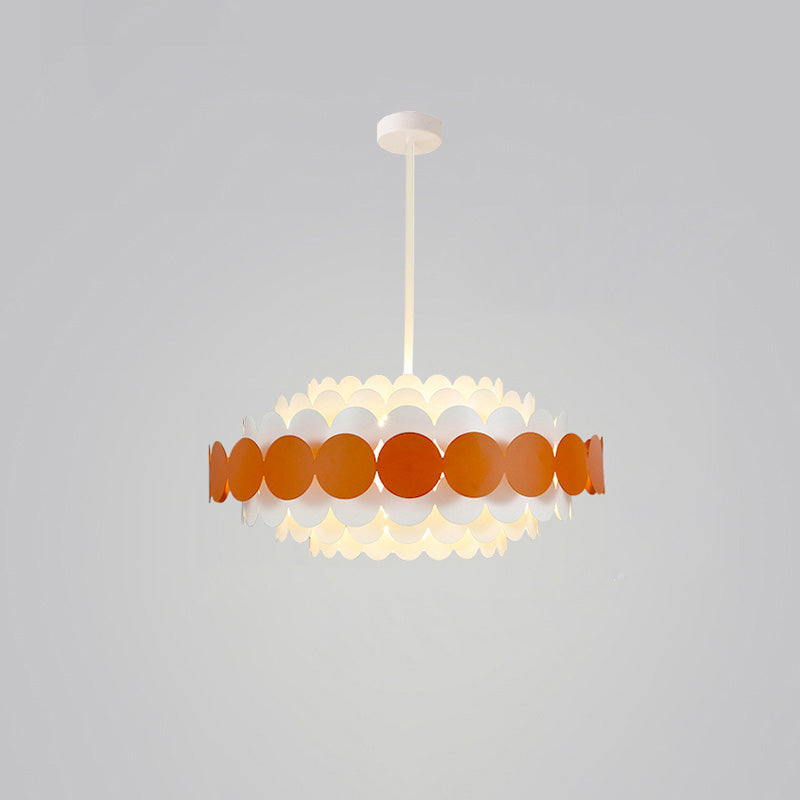 Scandinavian Scalloped Chandelier
