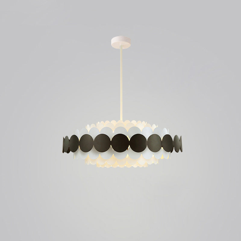 Scandinavian Scalloped Chandelier