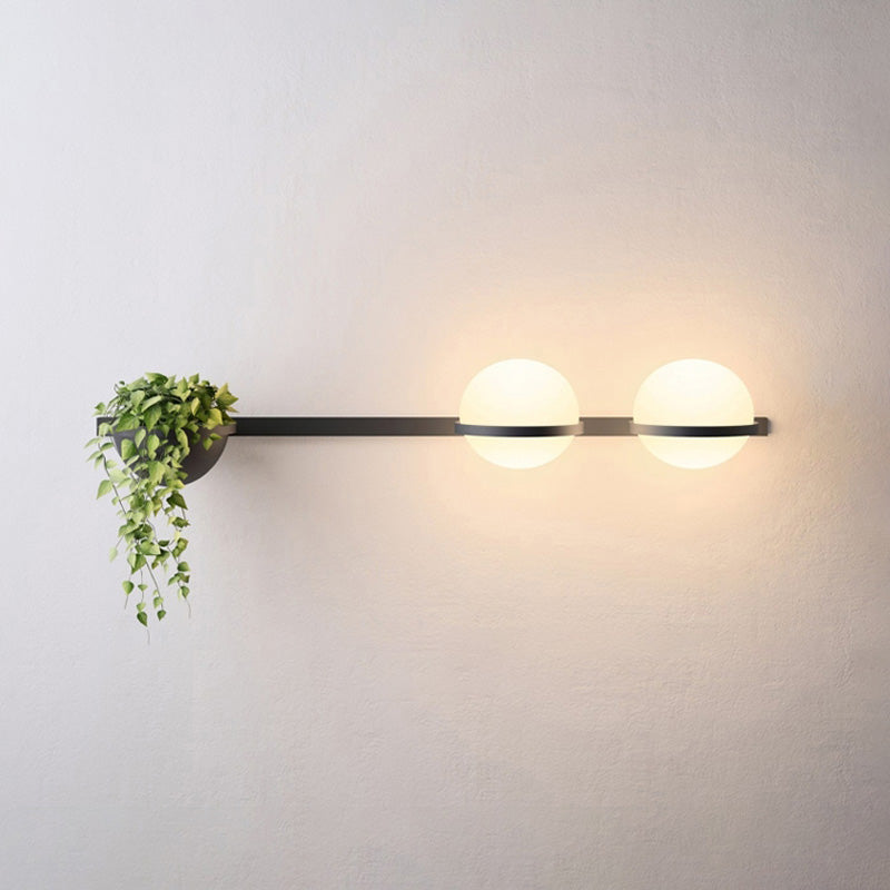 Plant Globe Wall Light