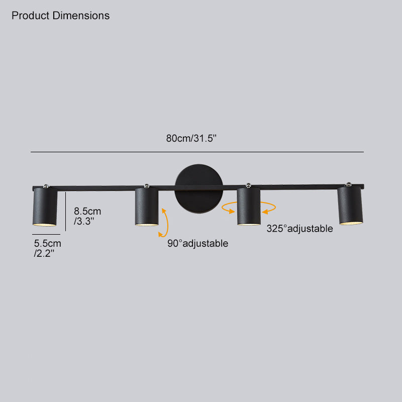 3-Light Bathroom Mirror Wall Light