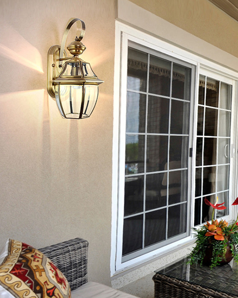 Colonial Gold Outdoor Wall Sconce – Classic Charm and Refined Radiance