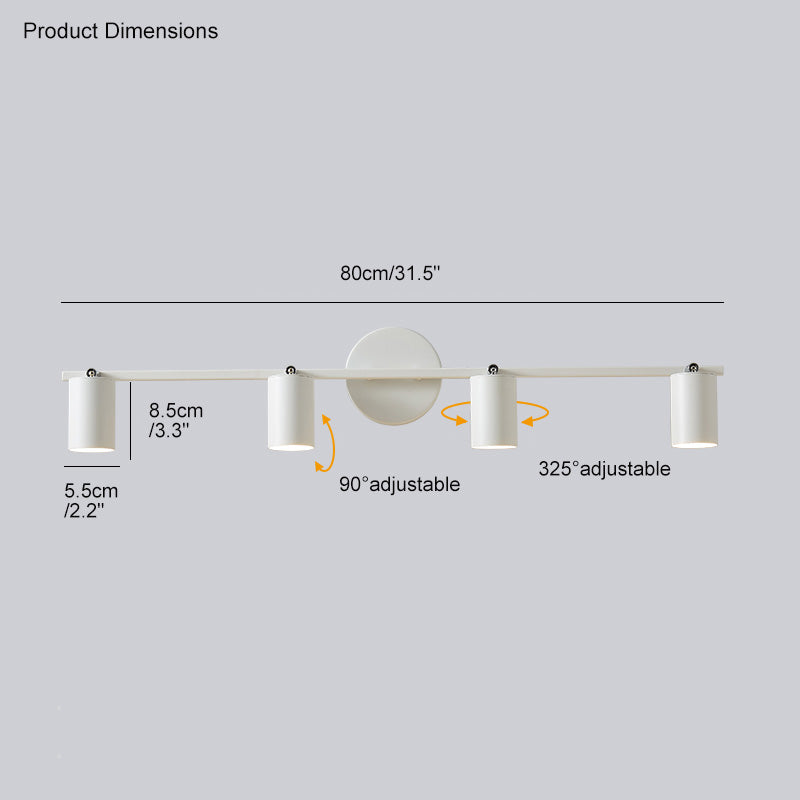 3-Light Bathroom Mirror Wall Light
