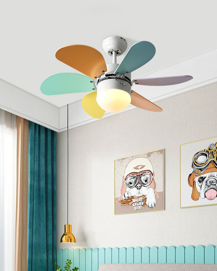 Rainbow Wooden Ceiling Fan