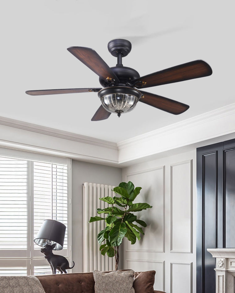 Heritage Walnut Ceiling Fan