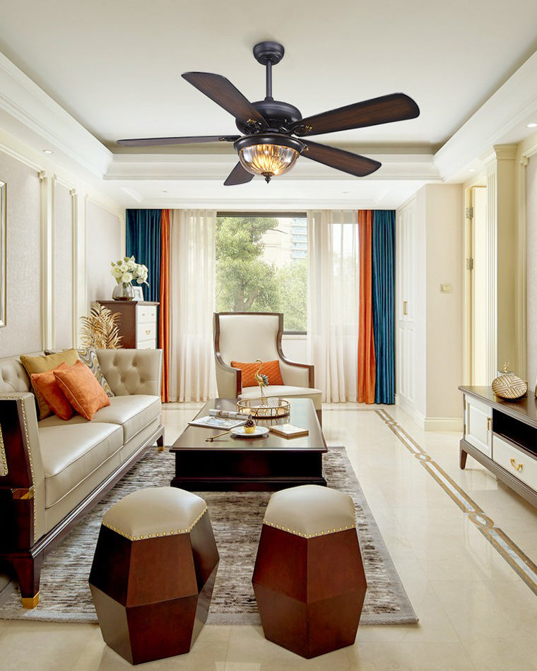 Heritage Walnut Ceiling Fan