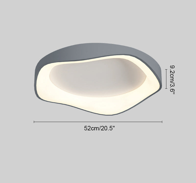 Plafonnier Rond Ondulé Moderne
