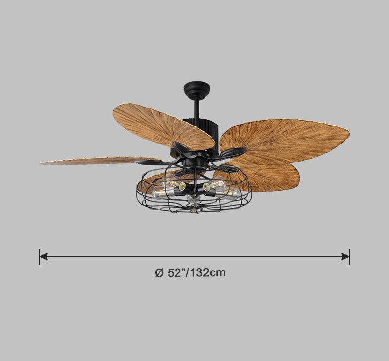 Ventilateur de Plafond Industriel au Style Tropical-TropiSteel™