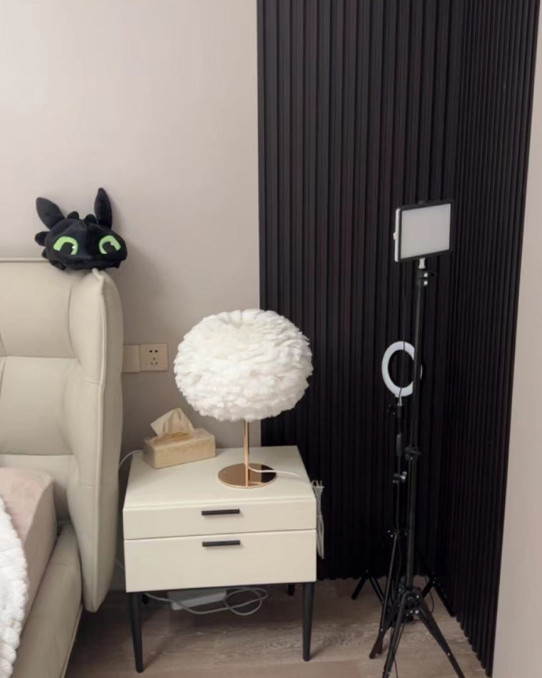 Table Lamp - Globe Feather