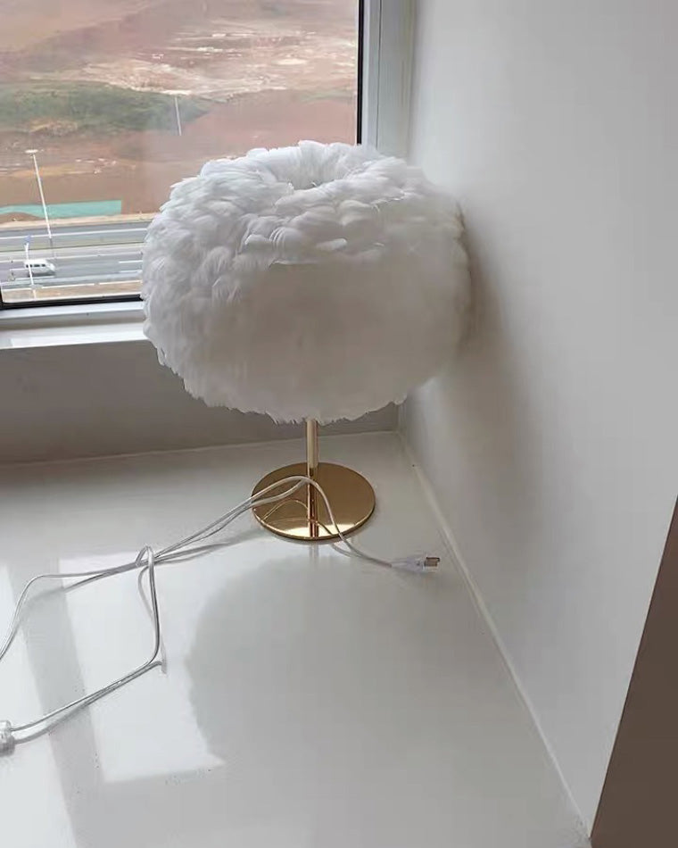Table Lamp - Globe Feather