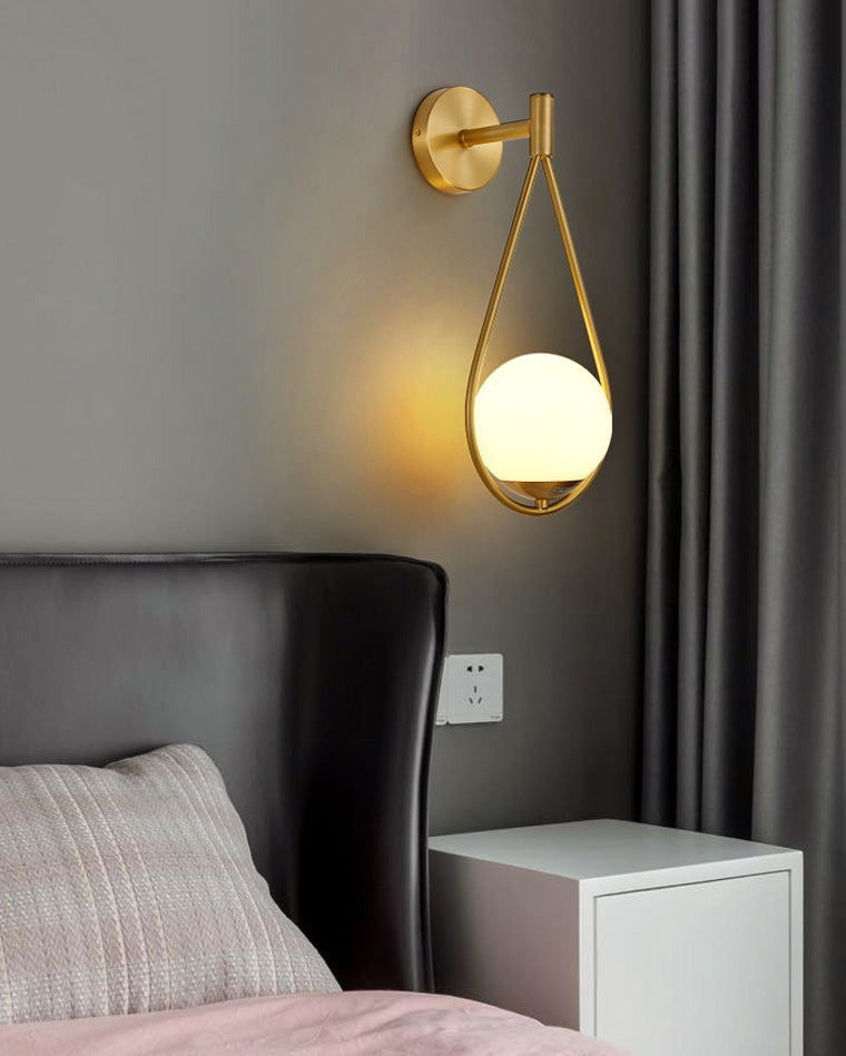 Water Drop Glass Globe Wall Light