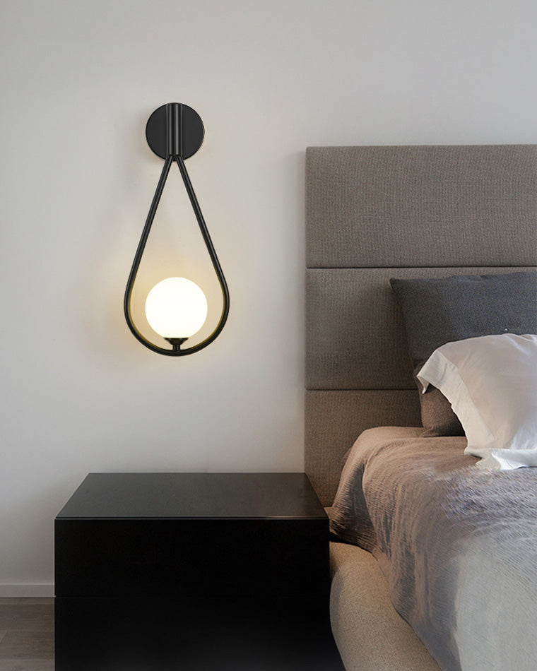 Water Drop Glass Globe Wall Light