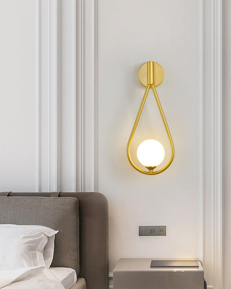 Water Drop Glass Globe Wall Light