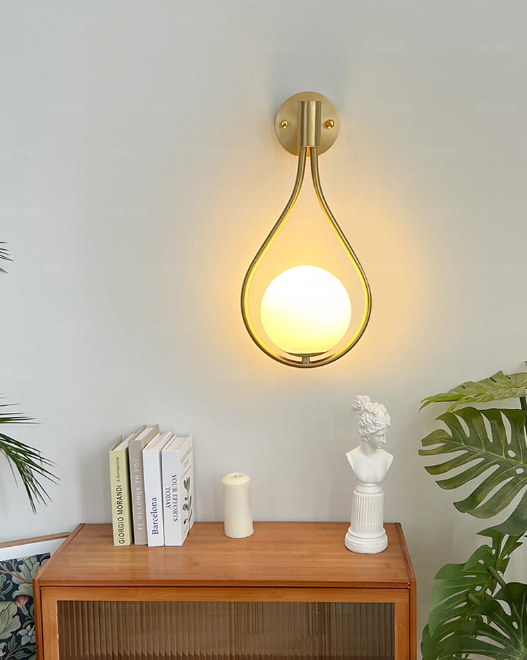 Water Drop Glass Globe Wall Light