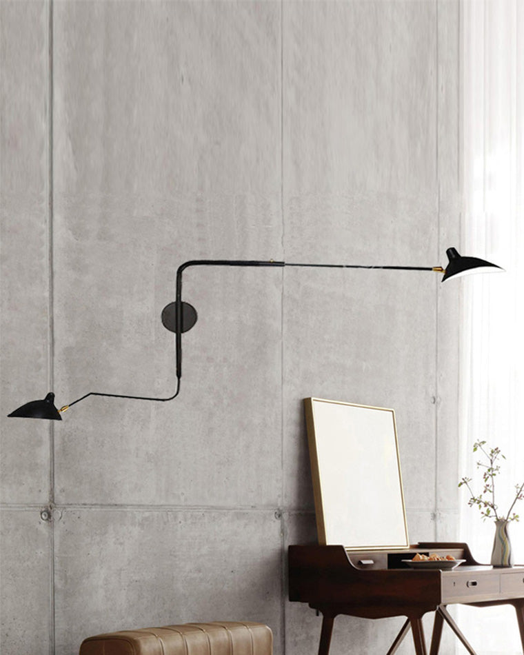 Double Arm Articulated Wall Light