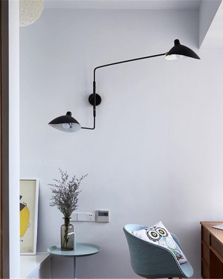 Double Arm Articulated Wall Light