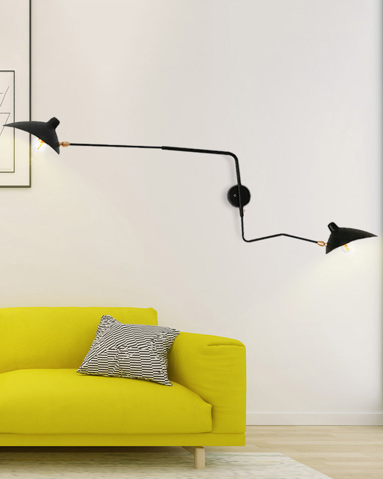 Double Arm Articulated Wall Light