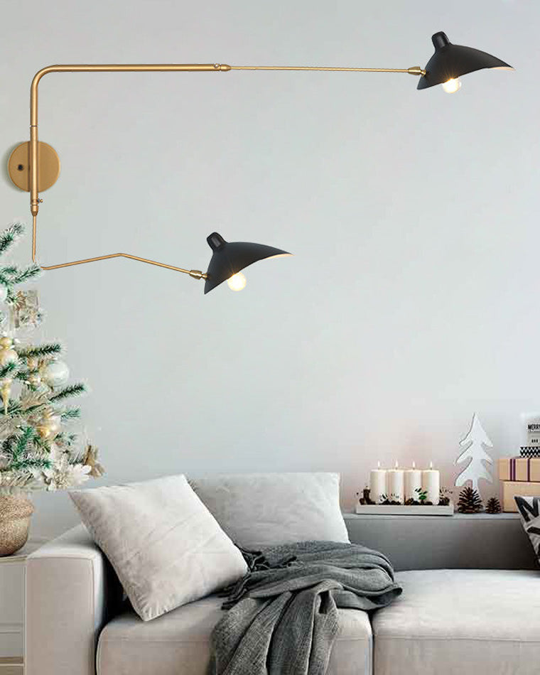 Double Arm Articulated Wall Light