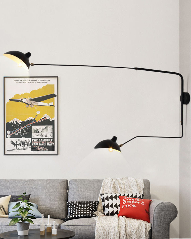 Double Arm Articulated Wall Light
