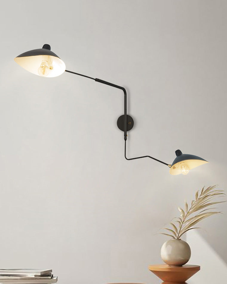 Double Arm Articulated Wall Light