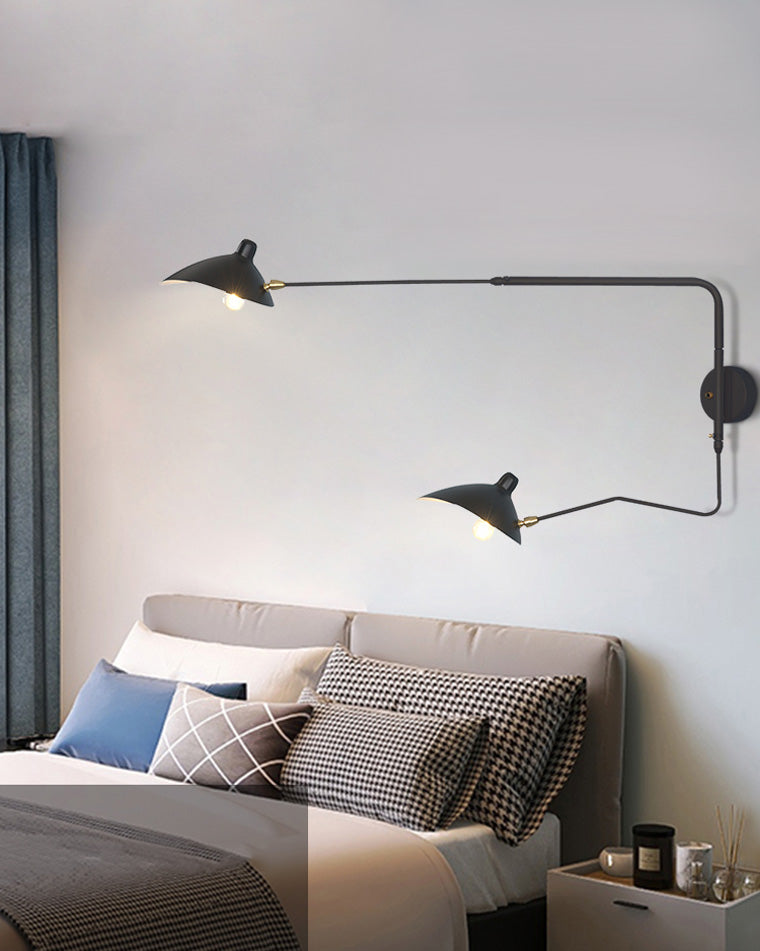 Double Arm Articulated Wall Light