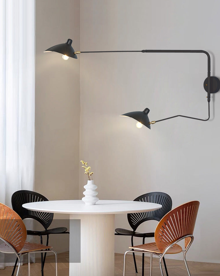 Double Arm Articulated Wall Light