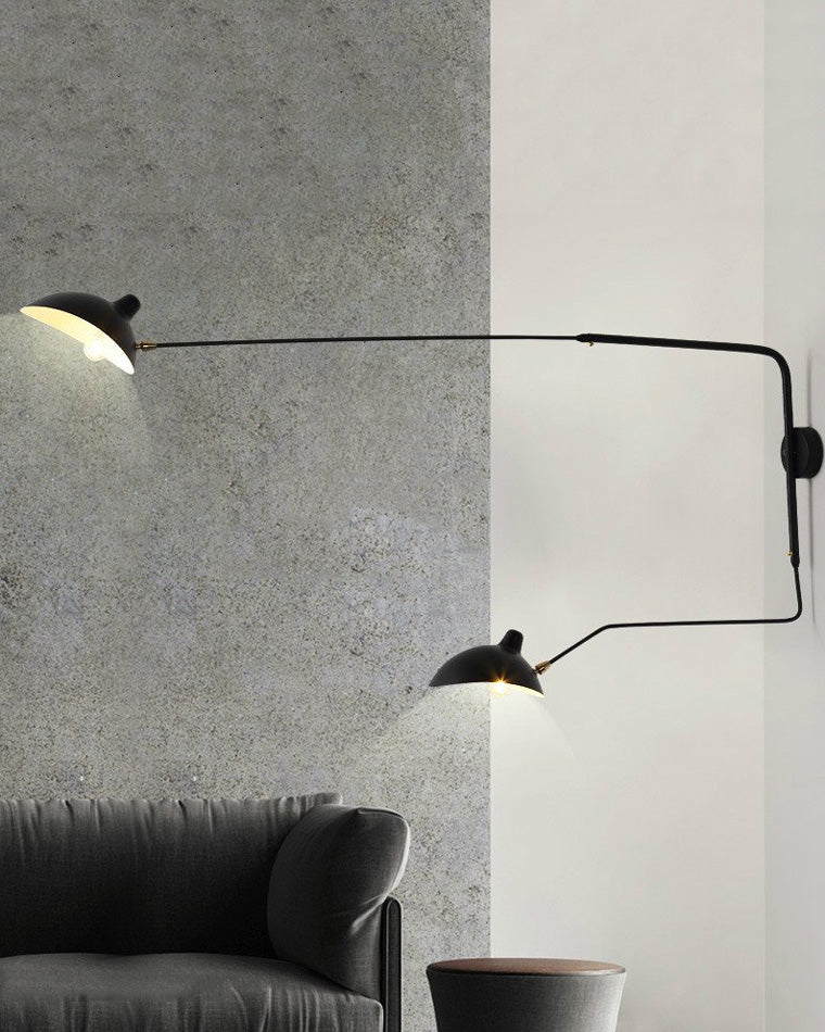 Double Arm Articulated Wall Light