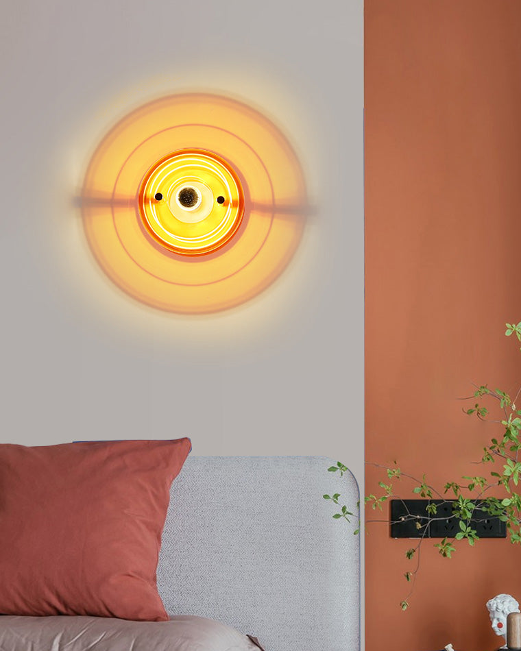 Round Colorful Accent Wall Sconce
