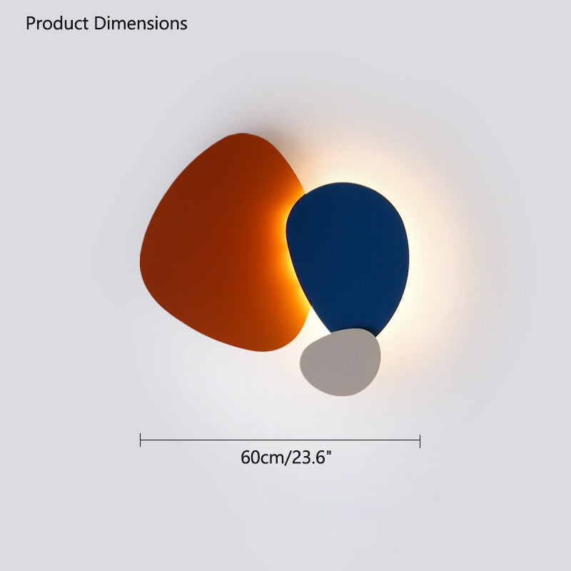 Applique Murale Sculpturale Colorée