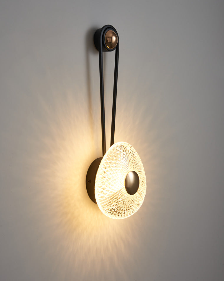 Modern Textured Acrylic Wall Sconce